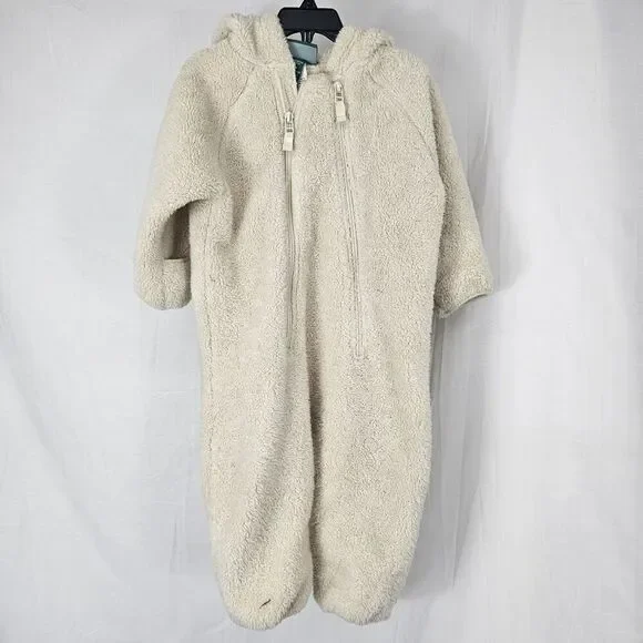 L.l. Bean Ivory Pram Snow Suit Baby Infant Size 6-12M - Picture 1 of 8